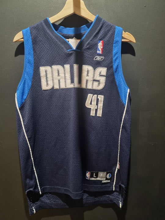 Dallas Mavericks 41 Nowitzki Youth L