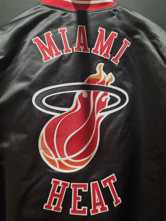 Miami Heat Satin Bombers Mitchell & Ness XL