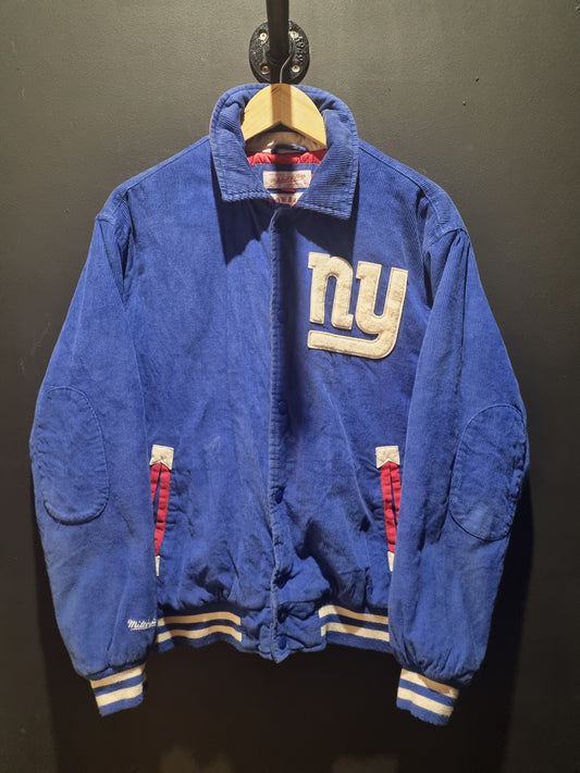 NY Giants Mitchell & Ness Throwback Cordory Bomber Medium