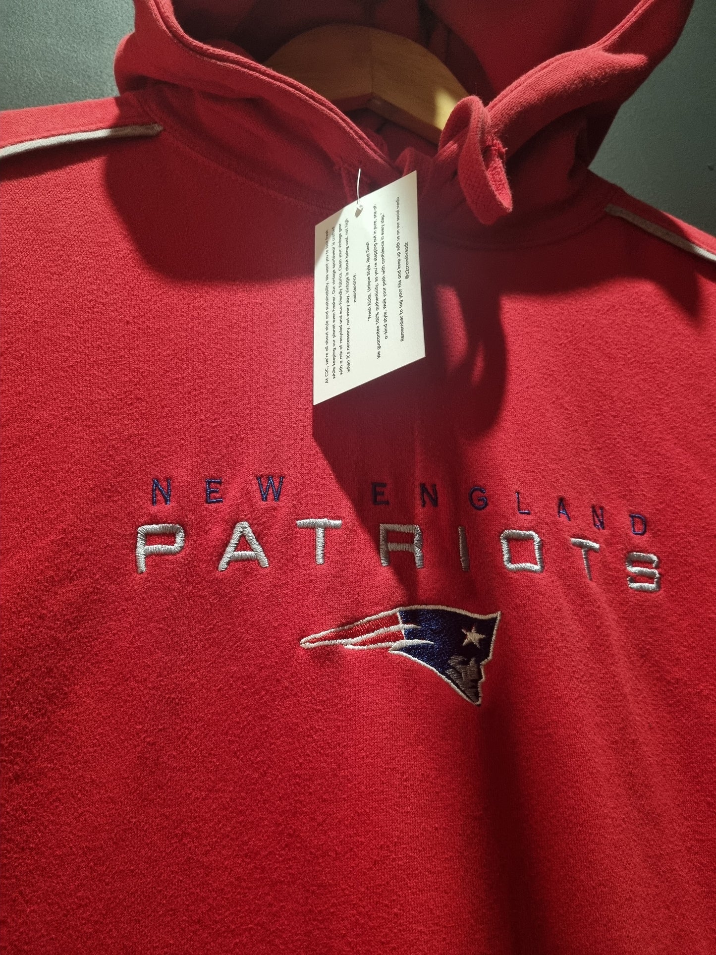 New England Patriots Red Small Hoodie