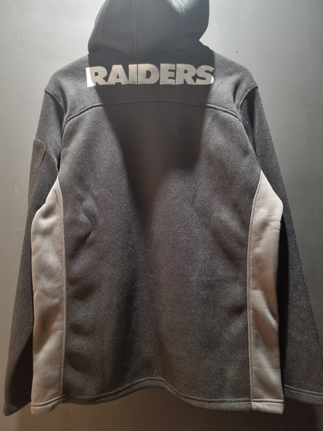 Raiders NFL Ribbed Fleece Jacket Large