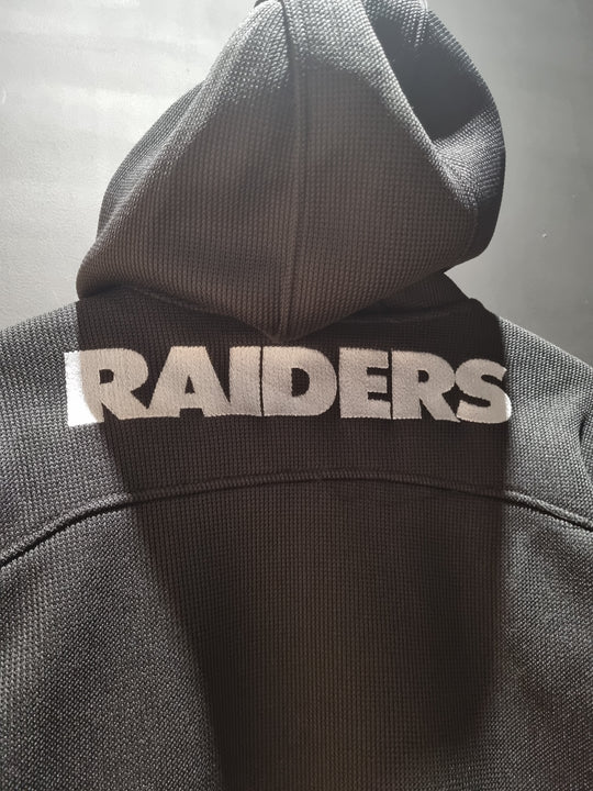 Raiders NFL Ribbed Fleece Jacket Large