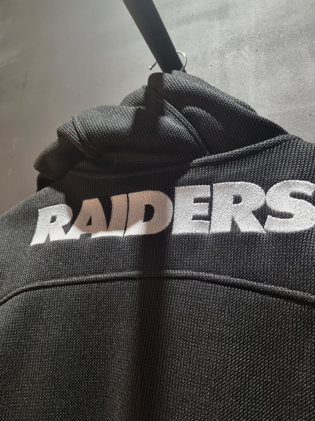 Raiders NFL Ribbed Fleece Jacket Large