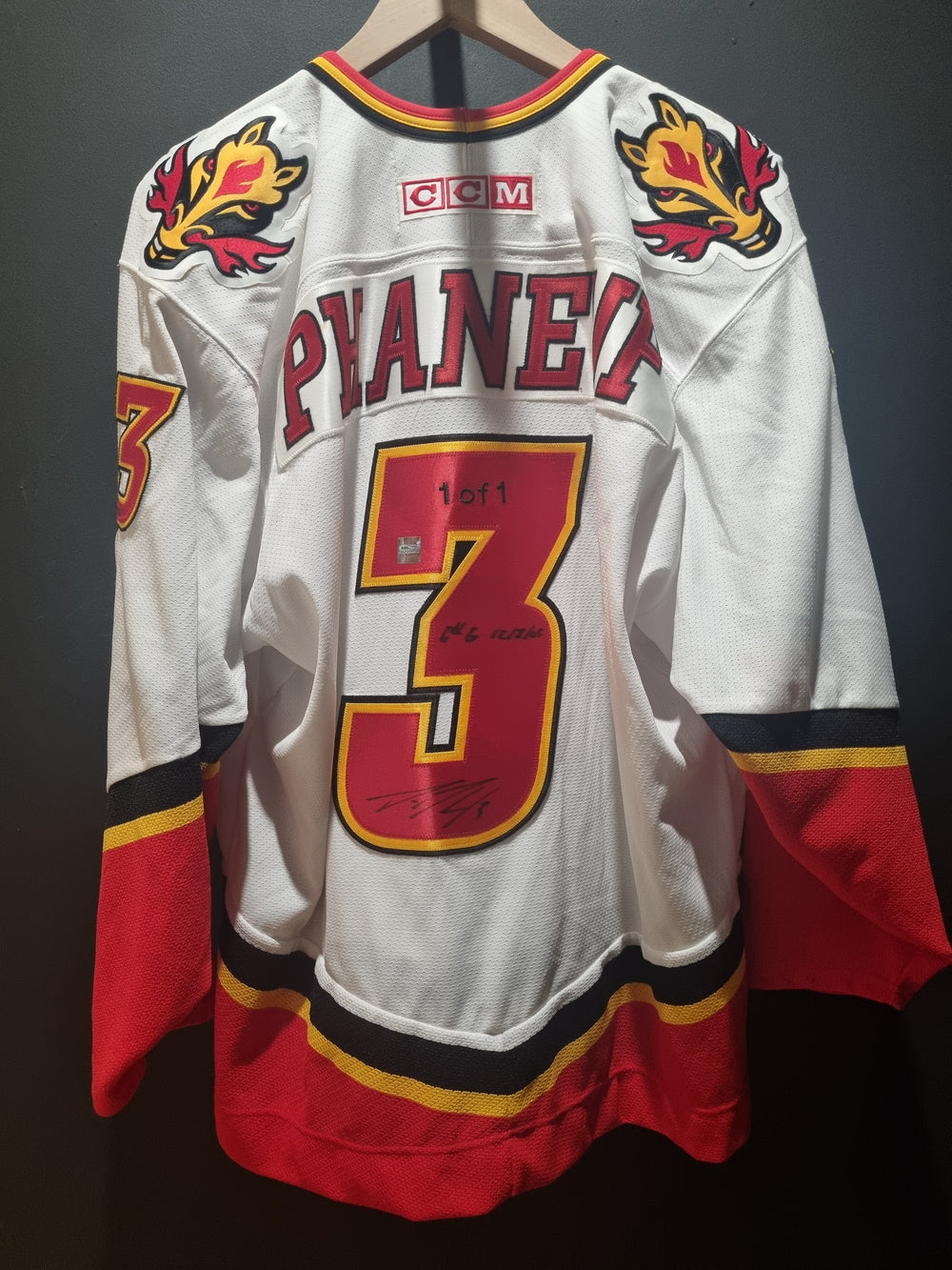 Signed Authenticated Phaneuf Calgary Flames Large