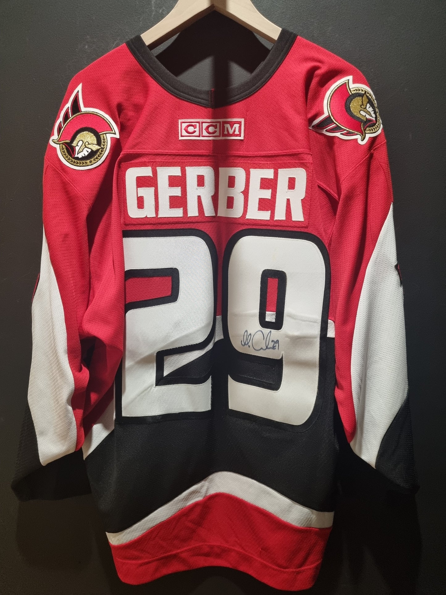 Signed Gerber Ottawa Senators XL