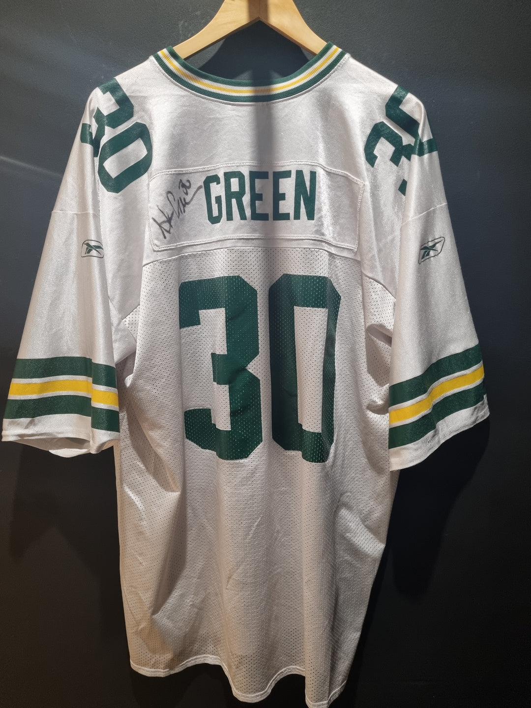 Signed Green Bay Packers Ahman Green Reebok 2XL