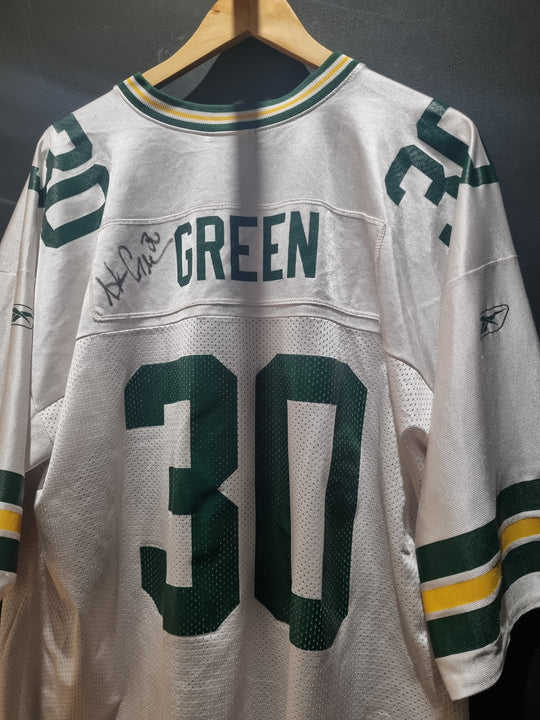 Signed Green Bay Packers Ahman Green Reebok 2XL