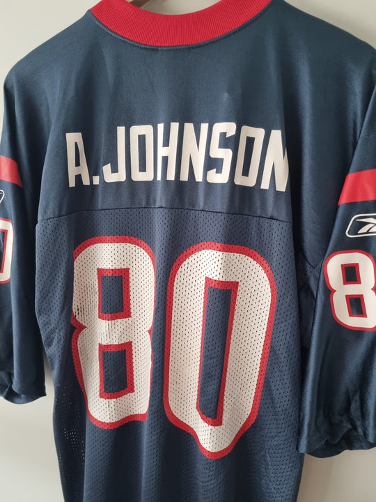 Houston Texans A Johnson Reebok Medium