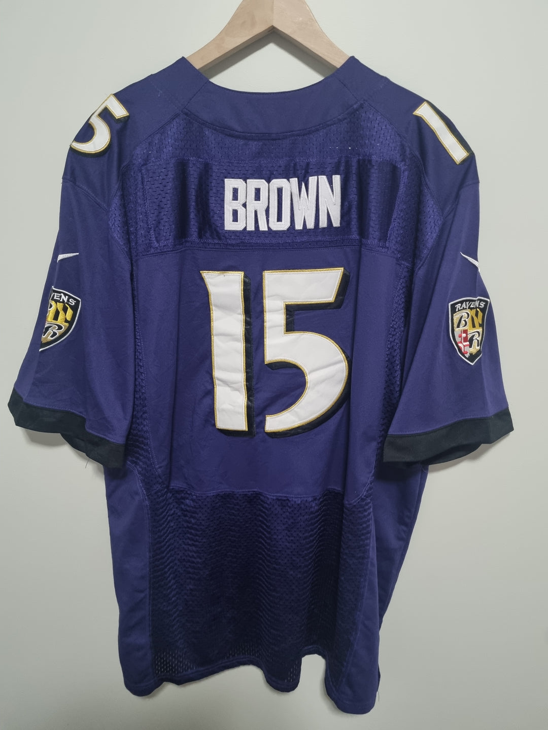 Baltimore Ravens Brown 15 Nike 2XL