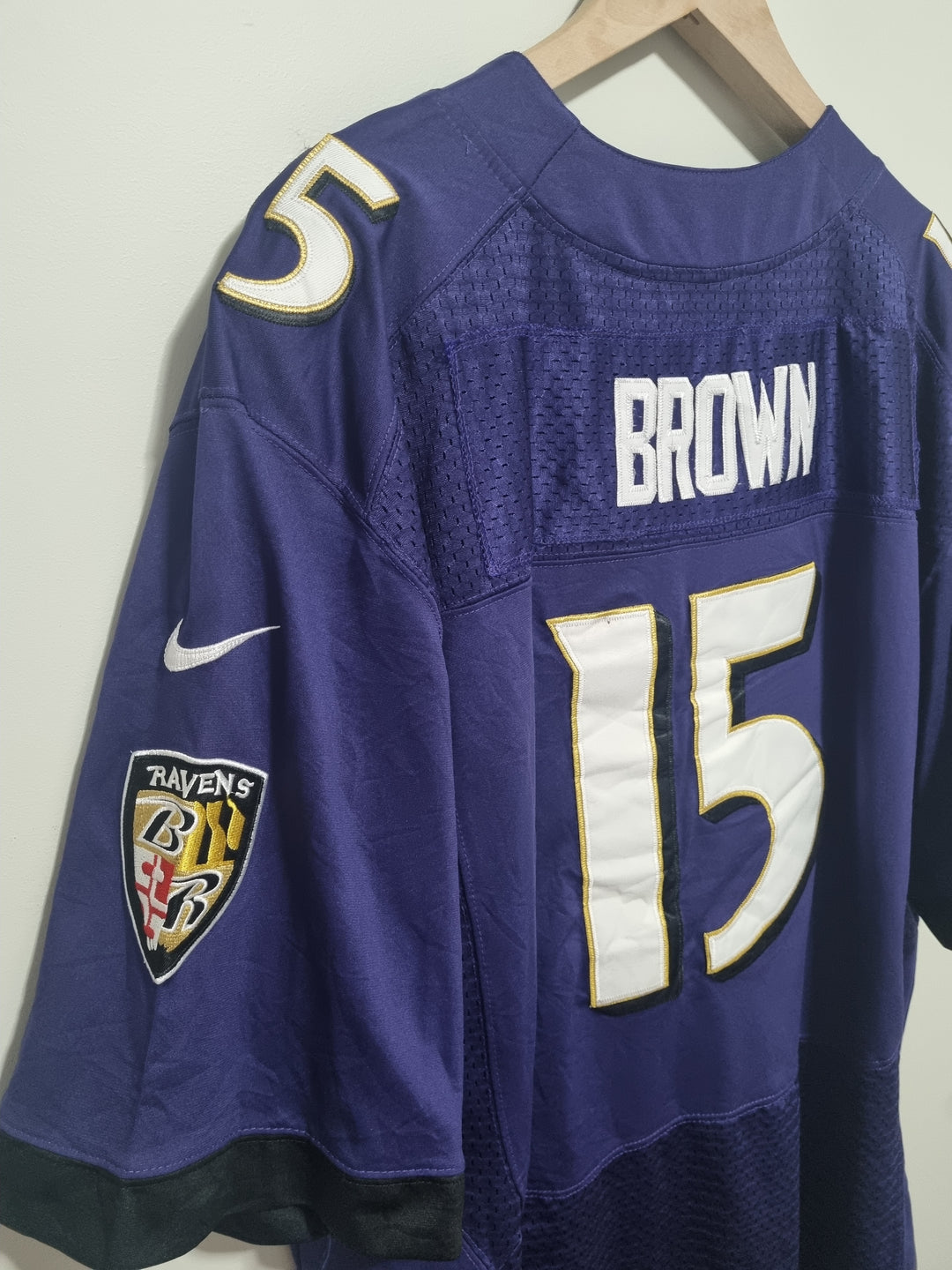 Baltimore Ravens Brown 15 Nike 2XL