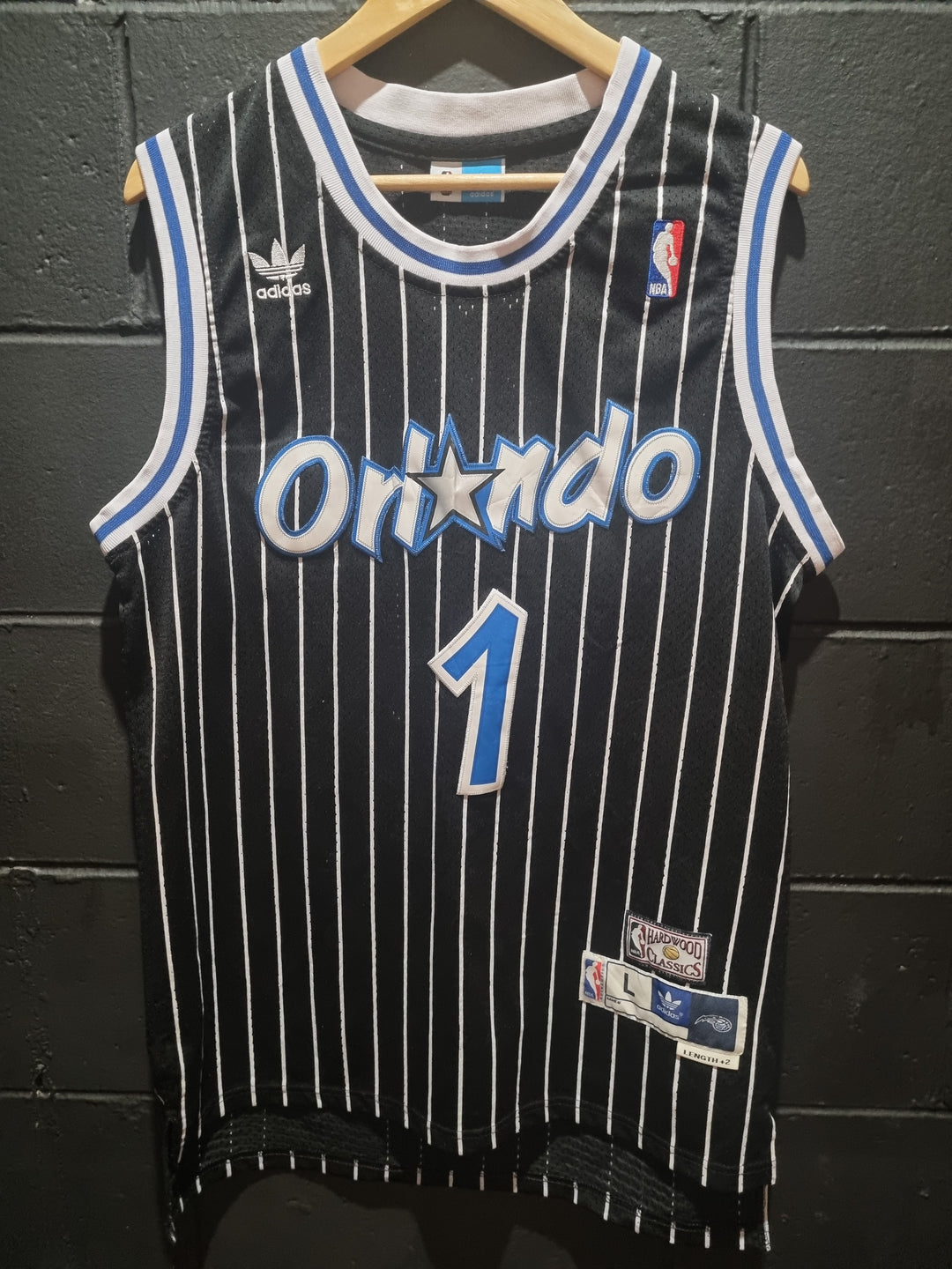 Orlando Magic T-Mac Hardwood Classics Adidas Large