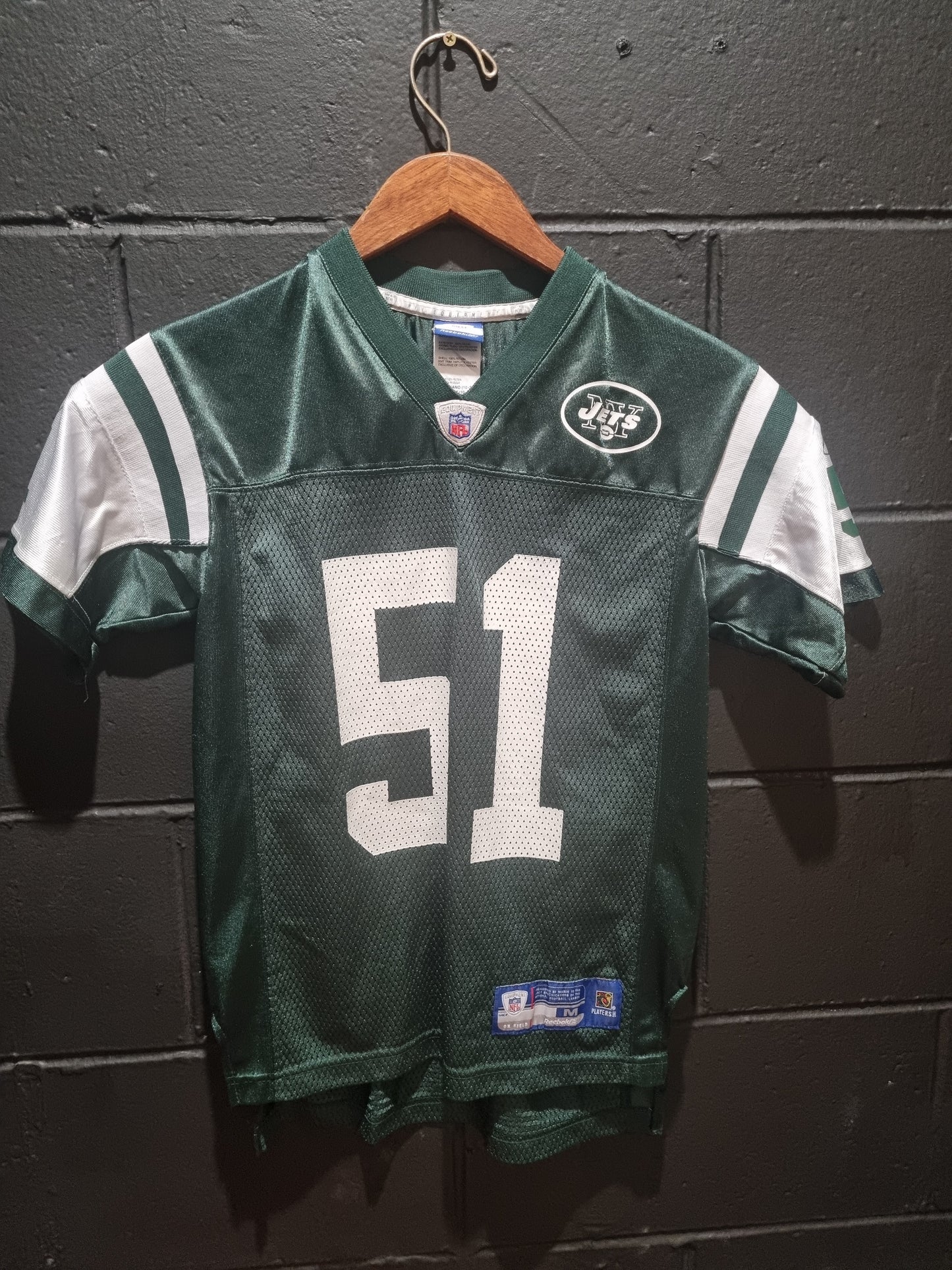 New York Jets Vilma Reebok Kids Medium (10/12)