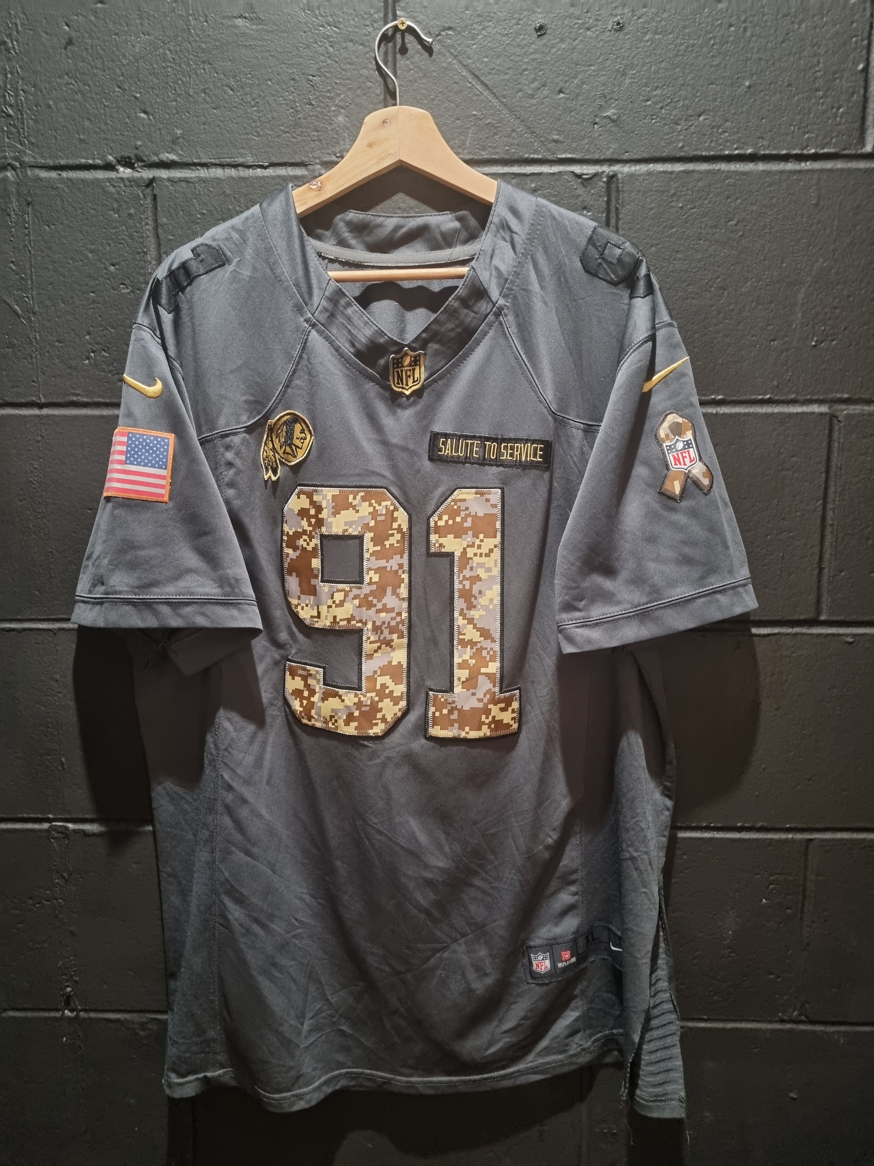 Washington Redskins Kerrigan Salute To Service Nike XL C2C Rare Threadz