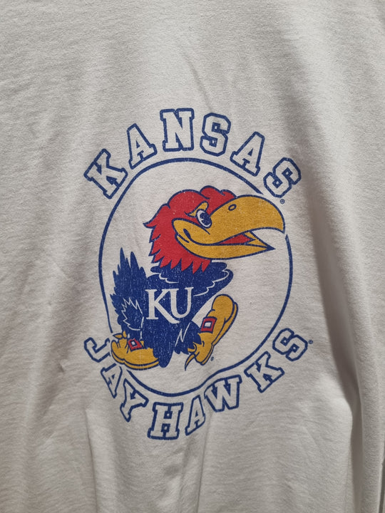 Kansas Jayhawks Long Sleeves Hanes Medium