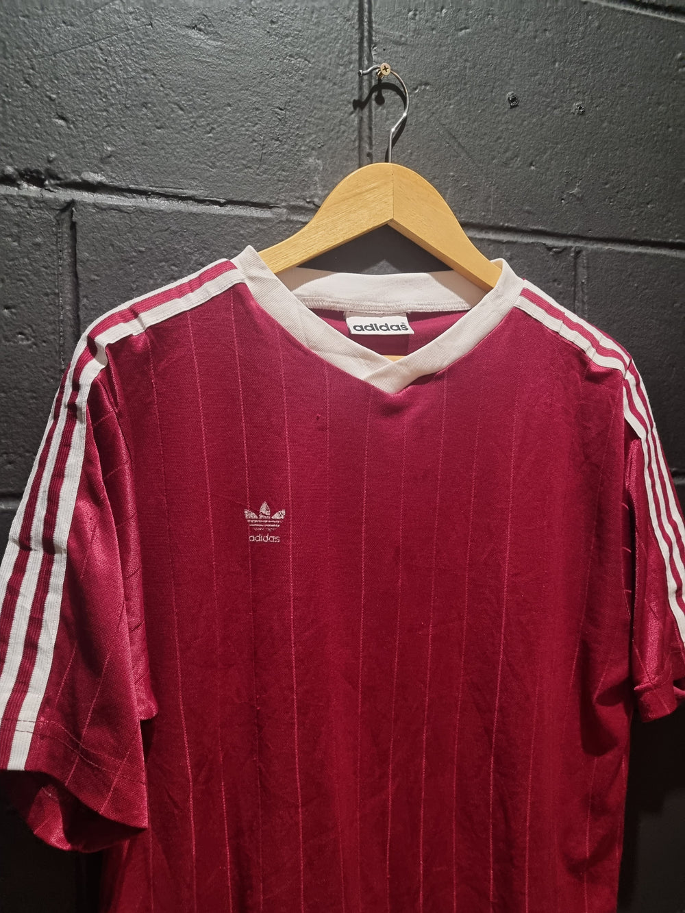 Adidas Vintage Red Football Jersey Medium