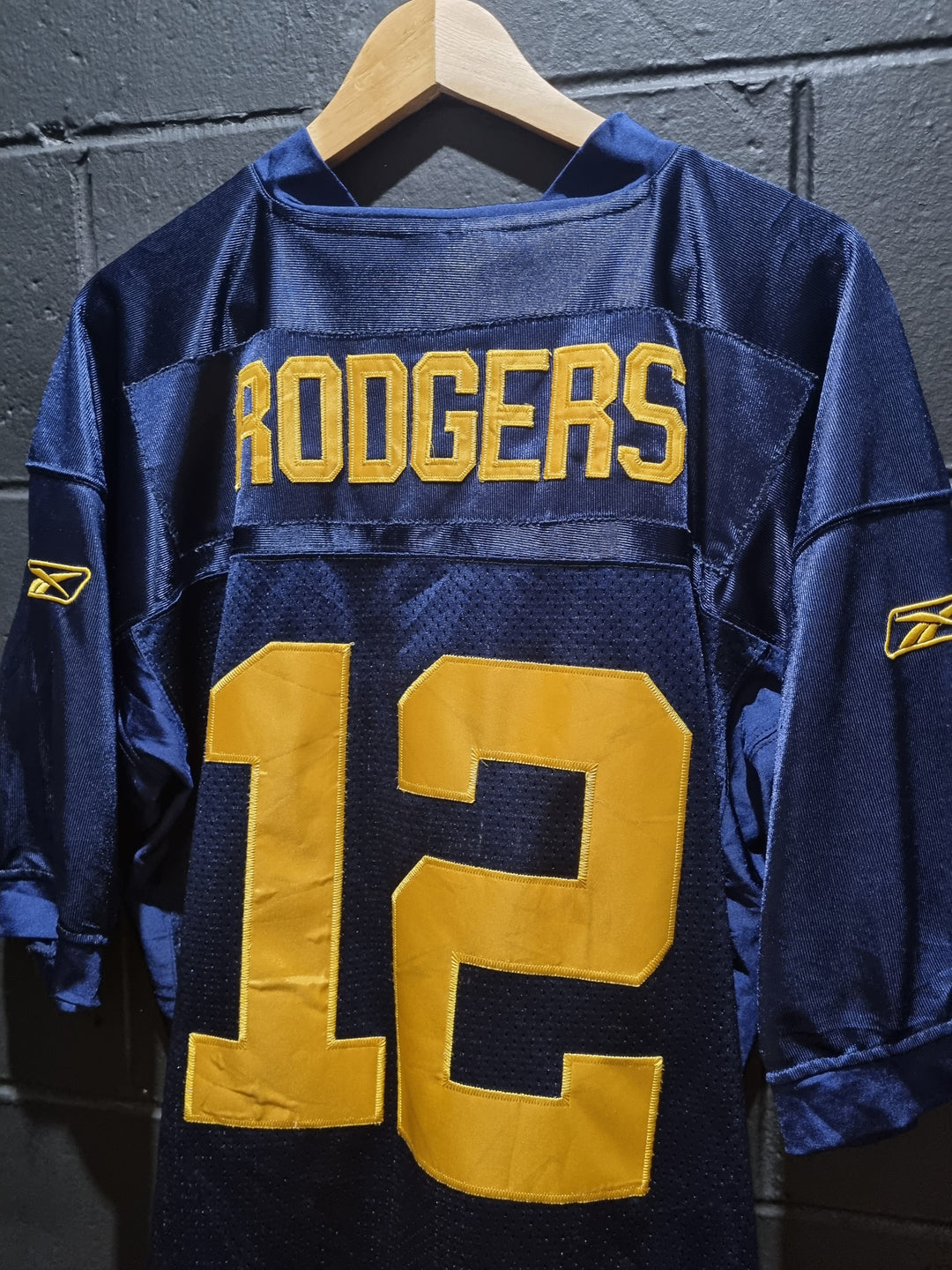 Green Bay Packers Rodgers 1954 Blue and Gold Reebok