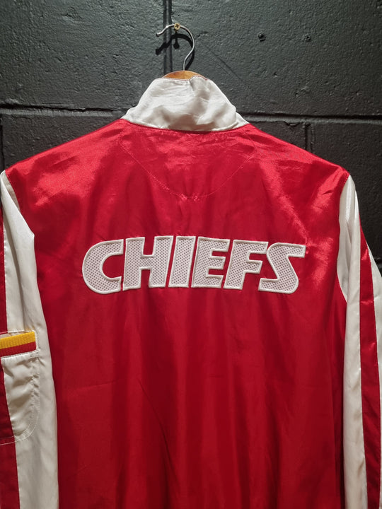 Kansas City Chiefs Reebok Satin Jacket Women Large
