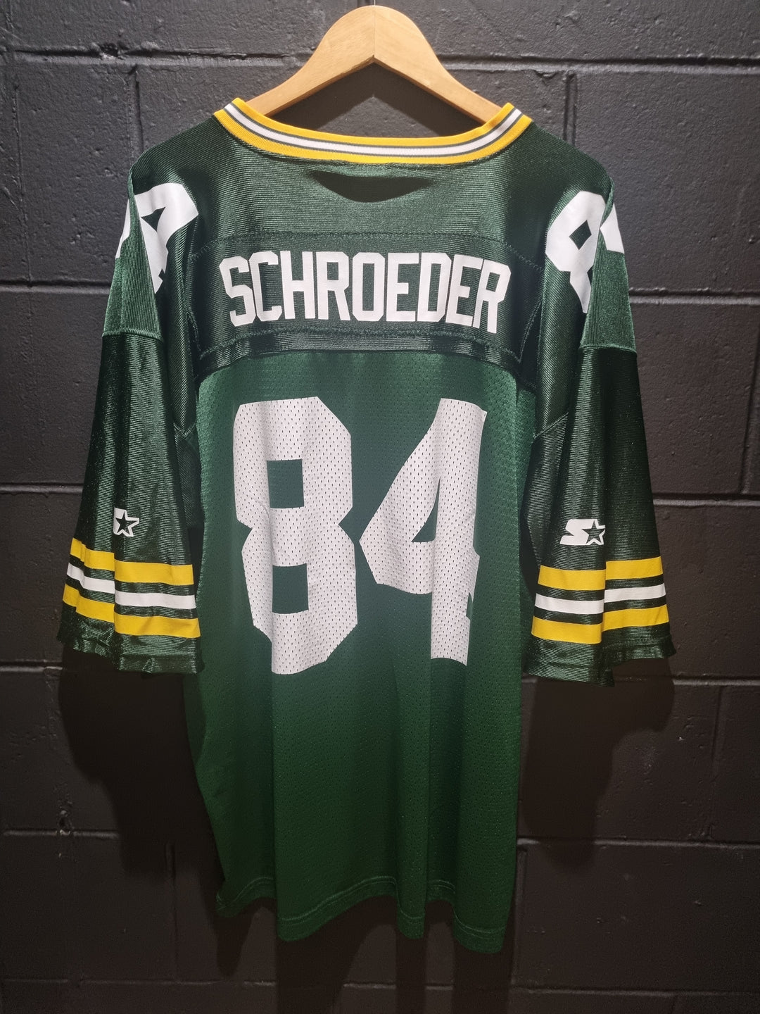 True Vintage STARTER 1995 Made in USA Packers Schroeder XL