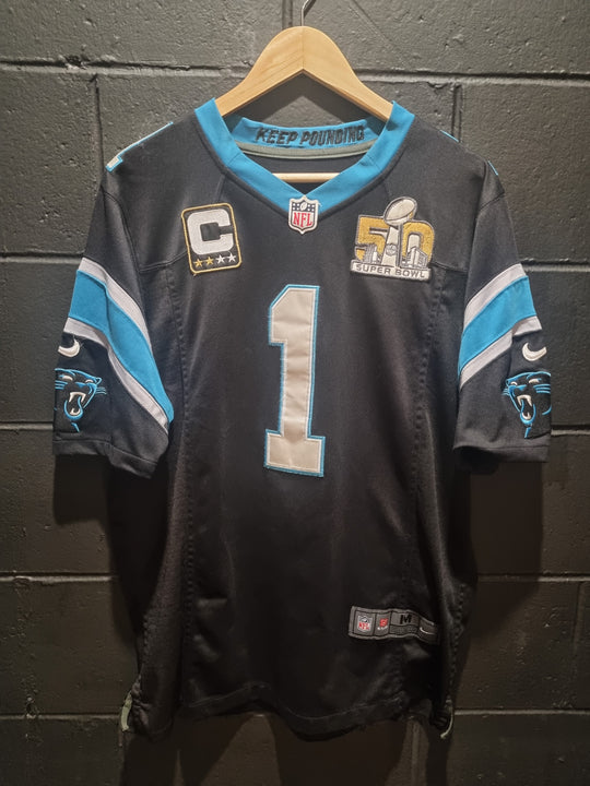 Carolina Panthers Newton Super Bowl 50 Nike Medium