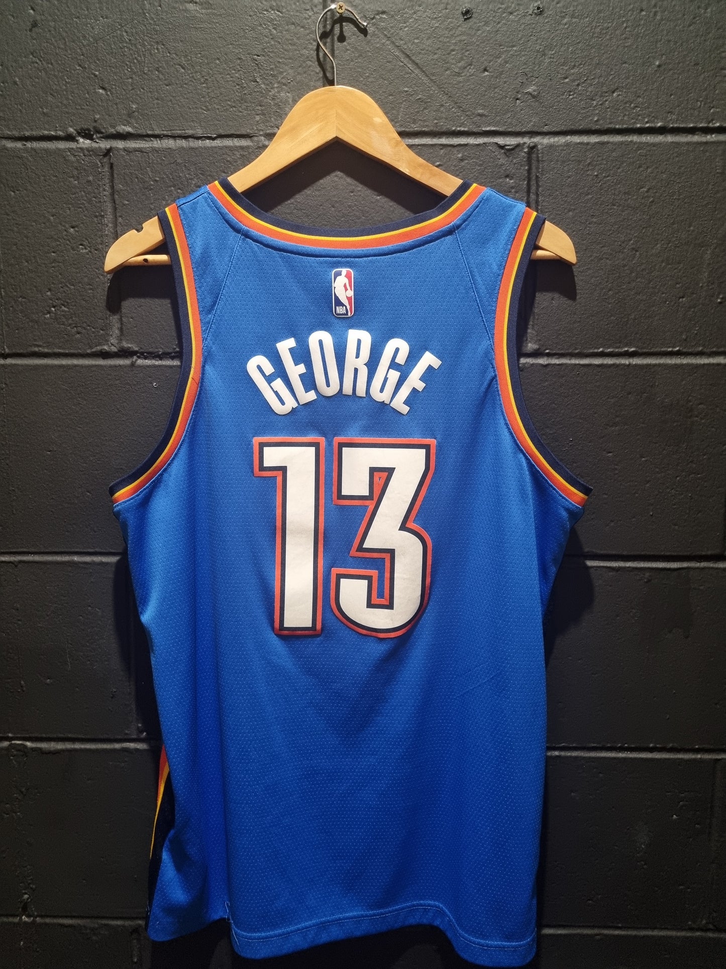 OKC Thunder George Nike Dri Fit Swingman Large Size 48