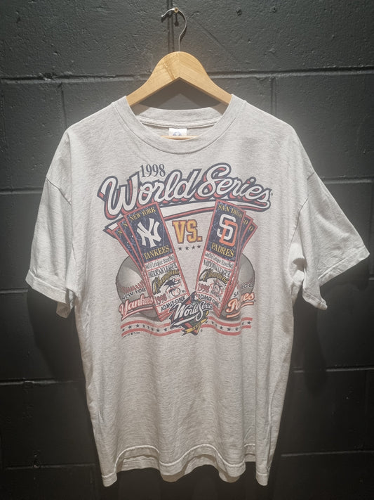 1998 World Series NY Yankees vs San Diego Padres Allstyle Apparal XL