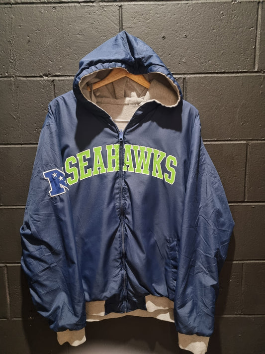 Reversible Seattle Seahawks Jacket Large