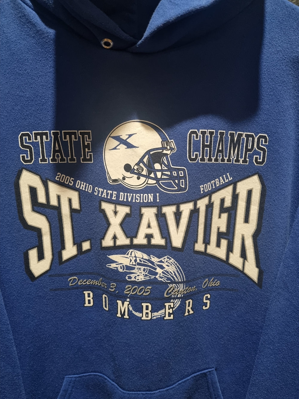 St Xavier College Football State Champs Jerzees Hoodie Large