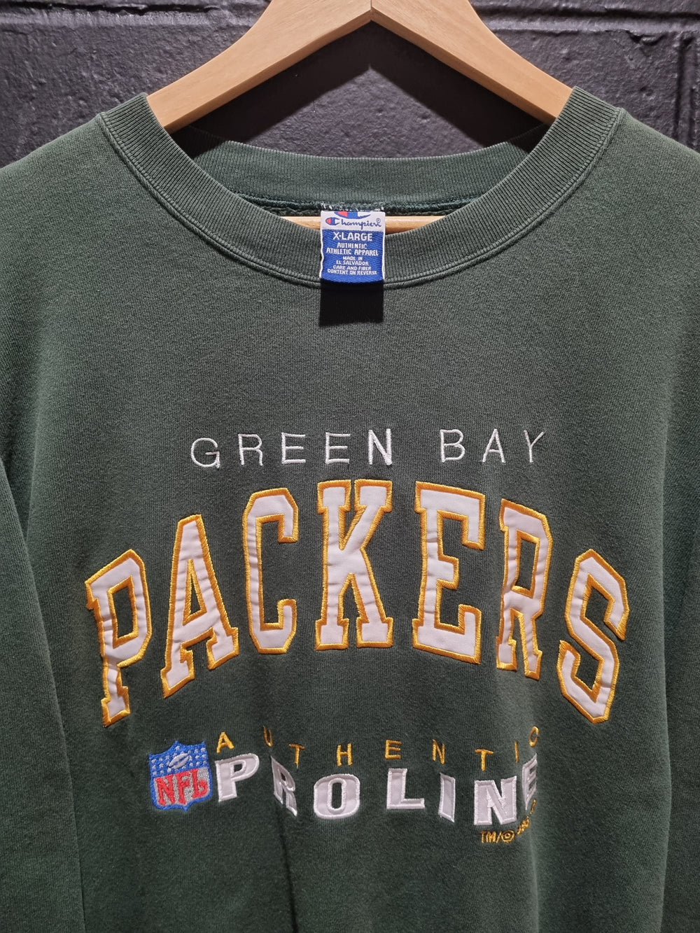 Green Bay Packers Authentic Proline 1996 XL