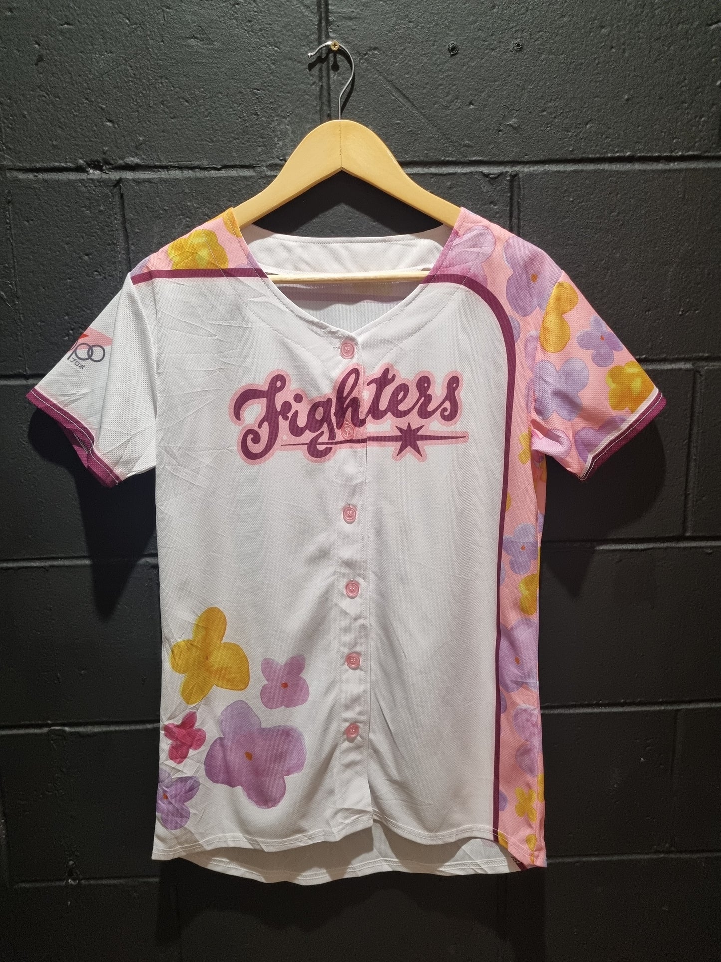 Fighters Girl Cheerleading Baseball Jersey Large