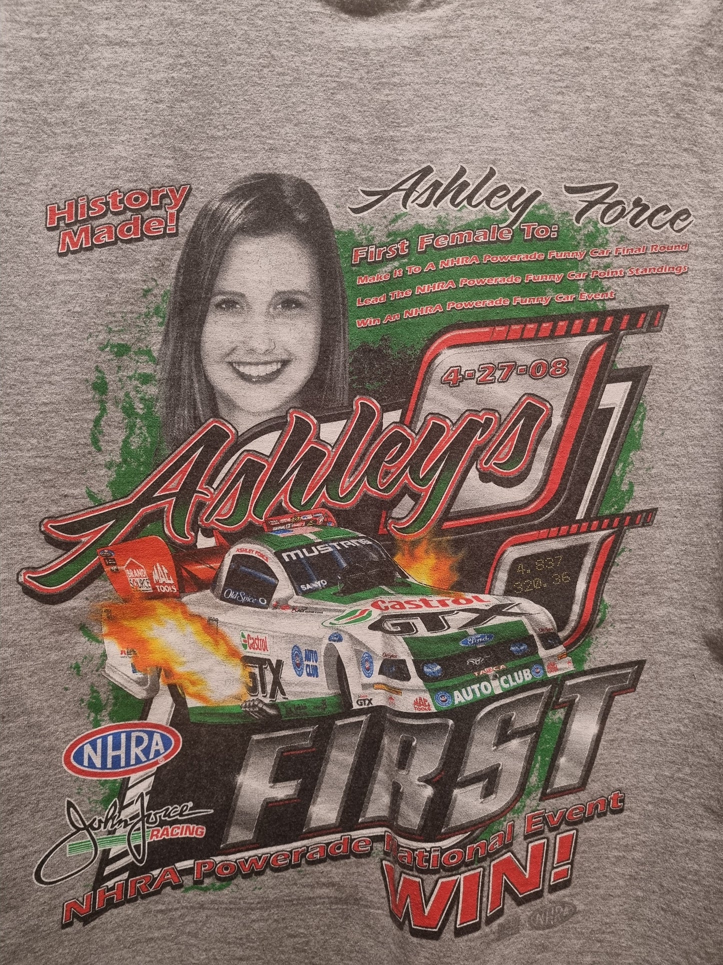 Ashley Force NHRA Powerade National Event Anvil Medium