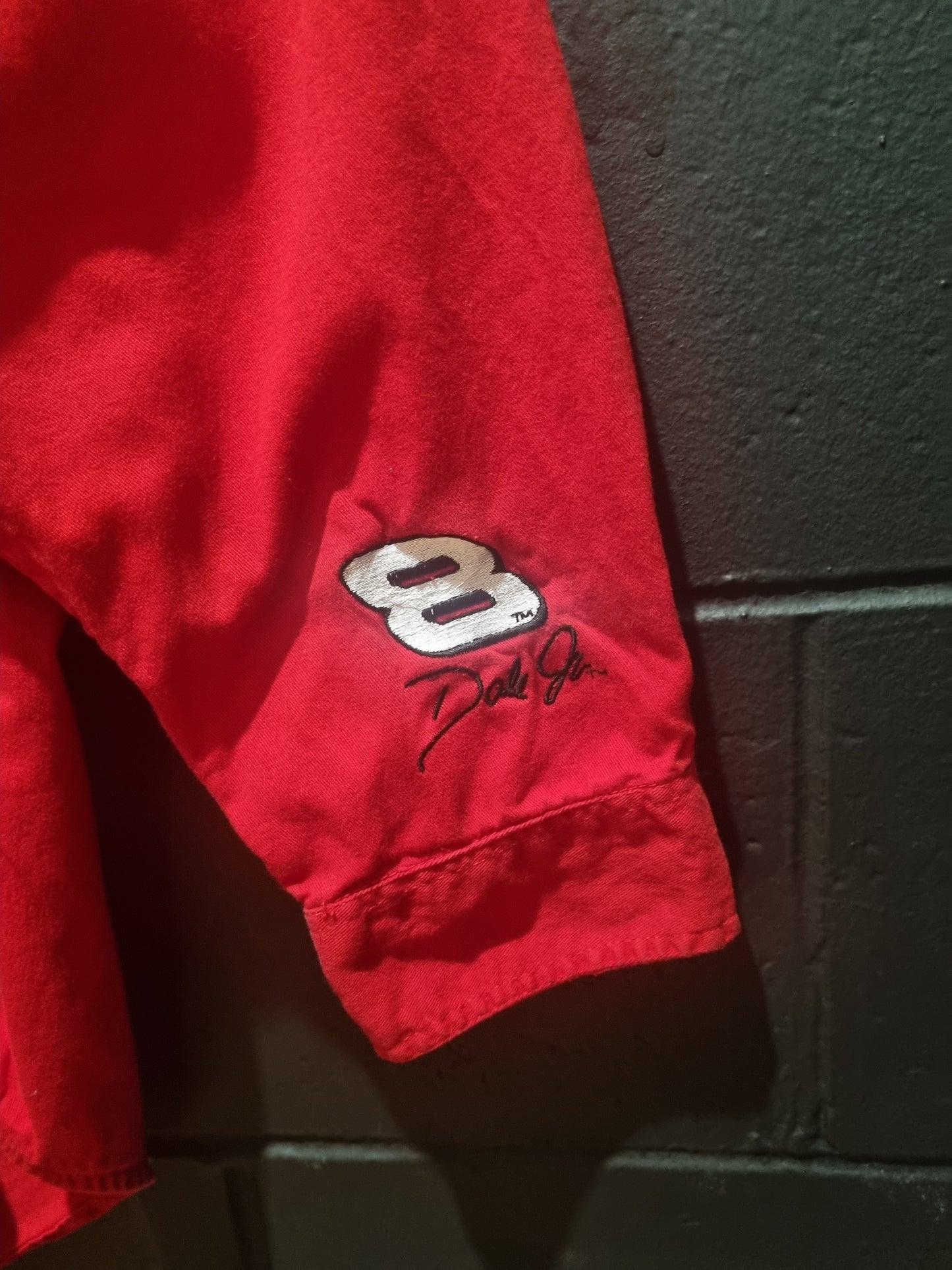 Budweiser Racing Dale Earnhardt Jr Denim Flannel Large