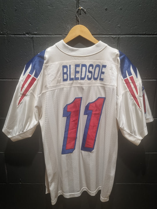Rare New England Patriots Bledsoe Starter NFLP 1998 Large