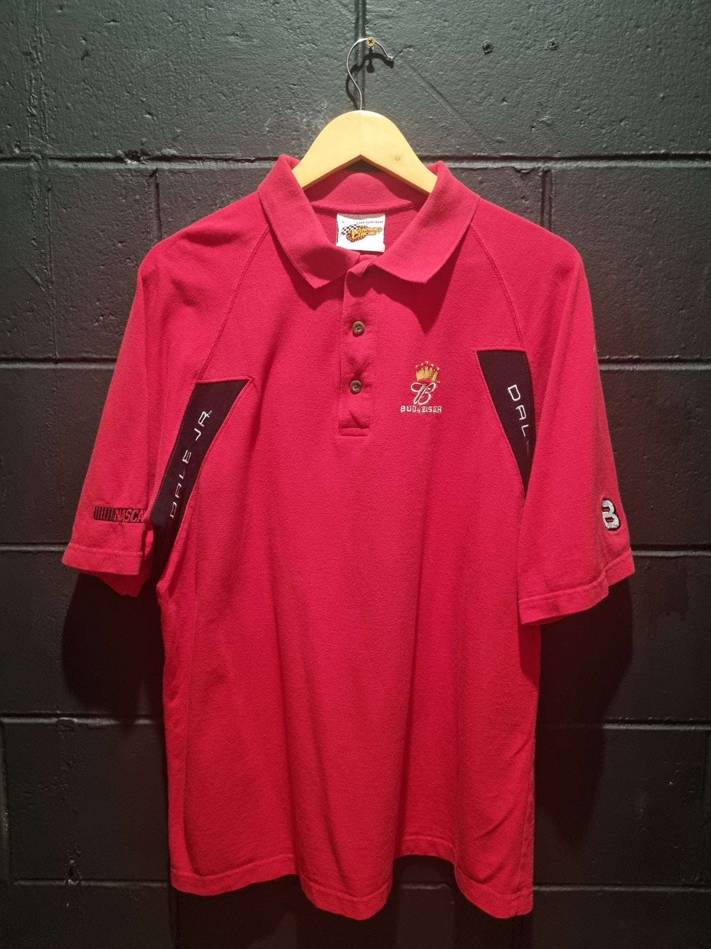 Budweiser Dale Jr Chase Authentics Polo Large