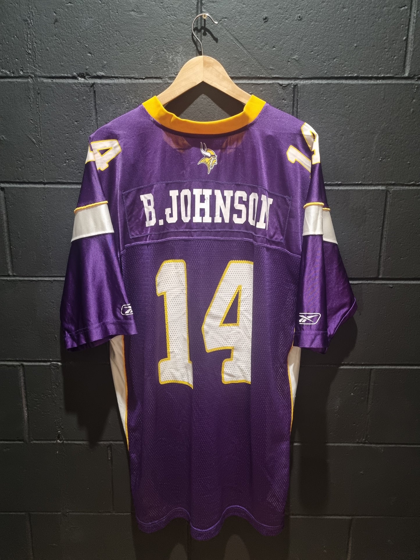 Minnesota Vikings B. Johnson Reebok XXL