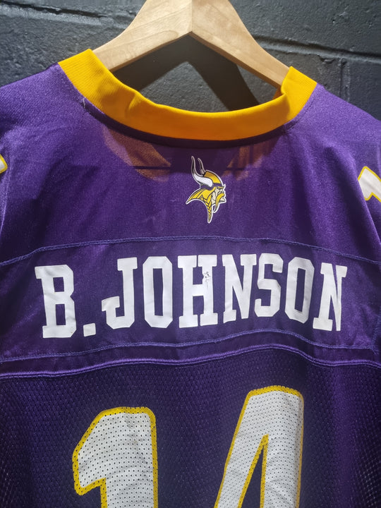 Minnesota Vikings B. Johnson Reebok XXL