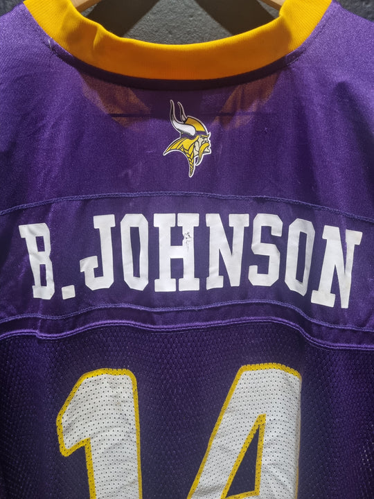 Minnesota Vikings B. Johnson Reebok XXL