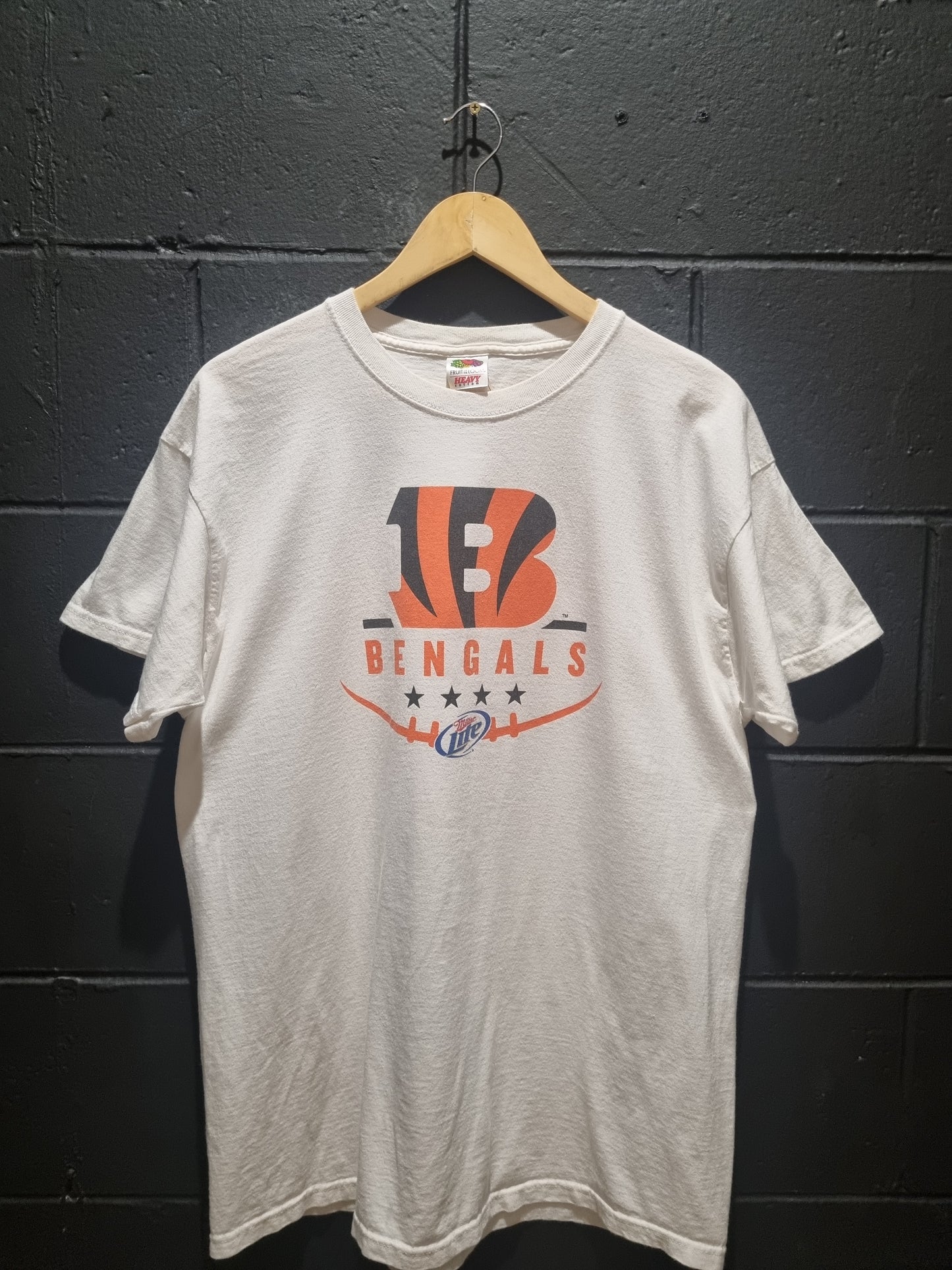 Cincinnati Bengals Miller Lite Fruit of the Loom XL