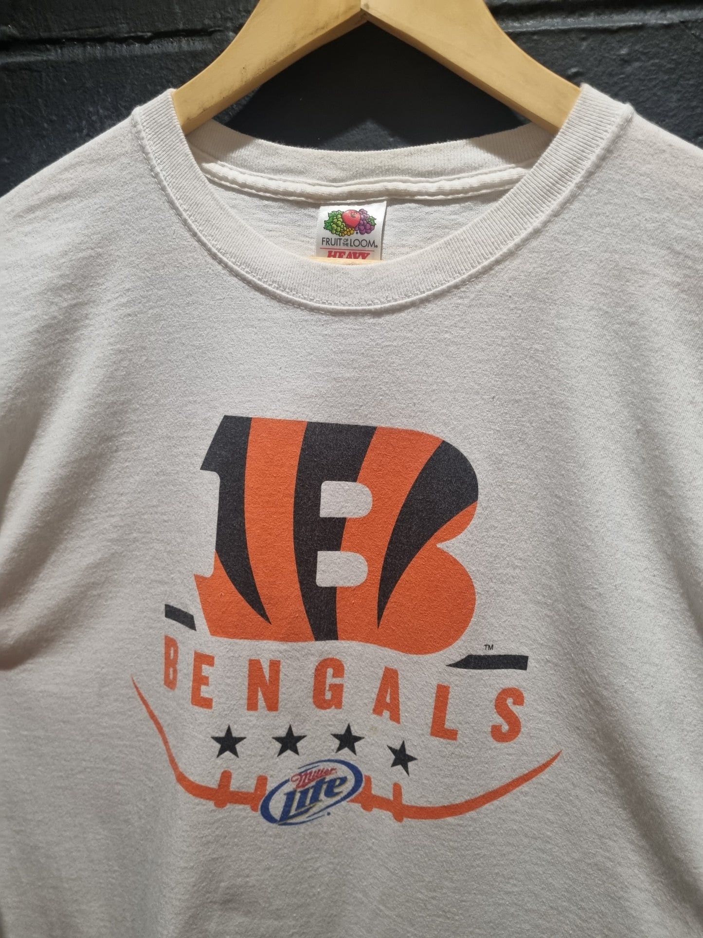 Cincinnati Bengals Miller Lite Fruit of the Loom XL