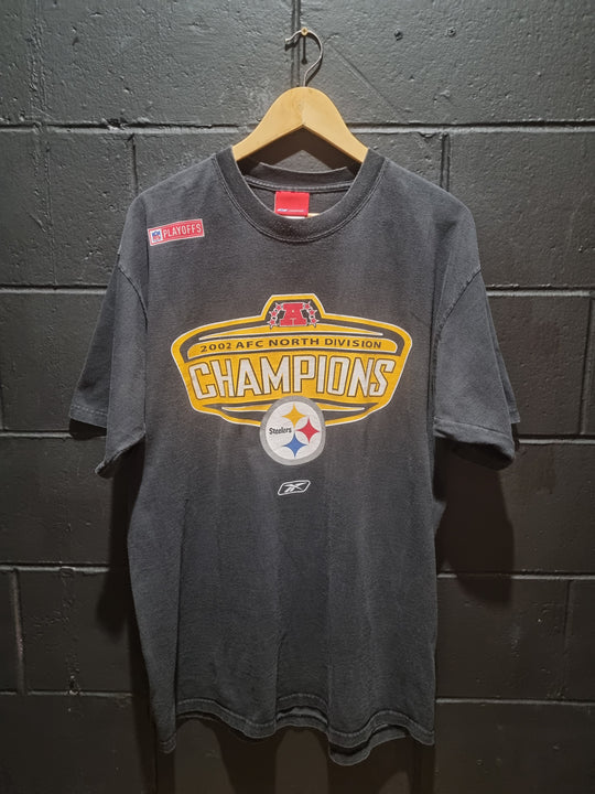 Steelers 2002 AFC North Division Champions Reebok XL