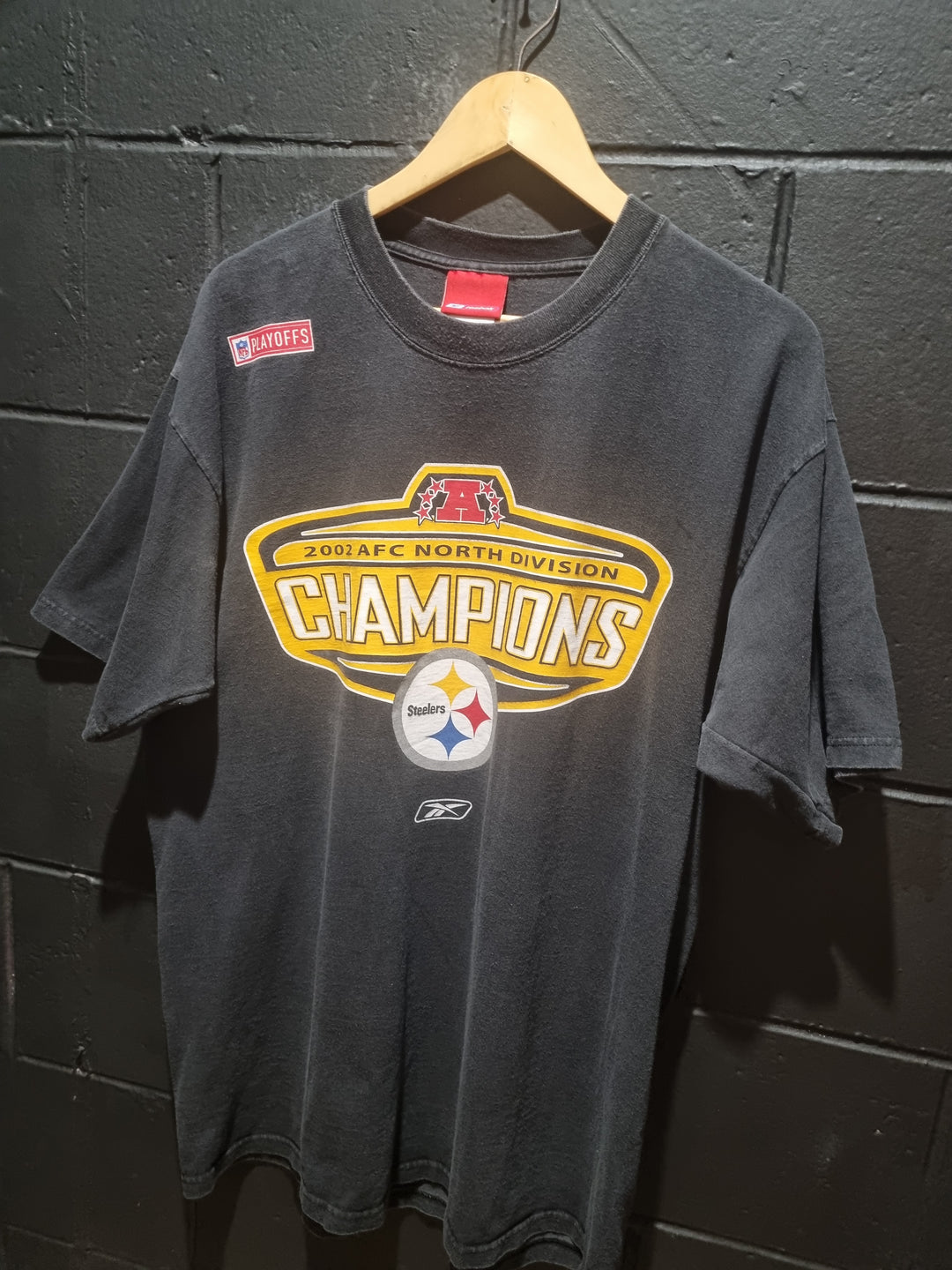 Steelers 2002 AFC North Division Champions Reebok XL