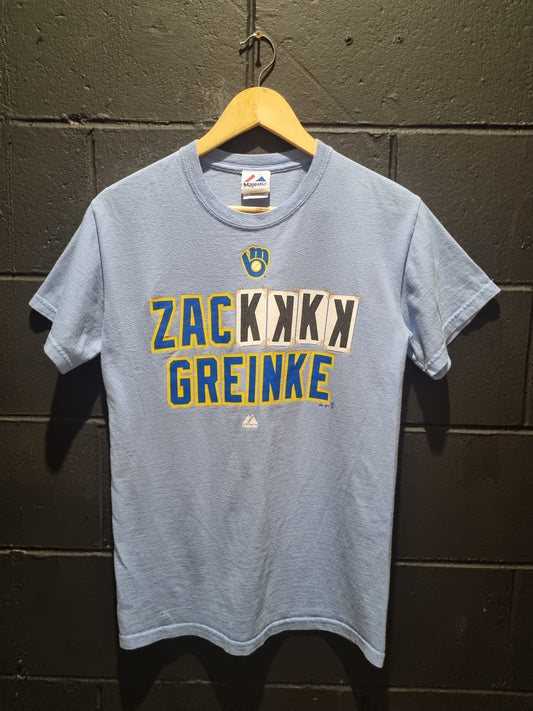 Zac Greinke Majestic Brewers Small