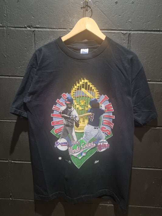 1991 World Series Braves vs Twins Salem Sportswear Large