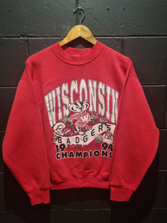 Wisconsin Badgers 1994 Rose Bowl Champions Fruit of the Loom Medium