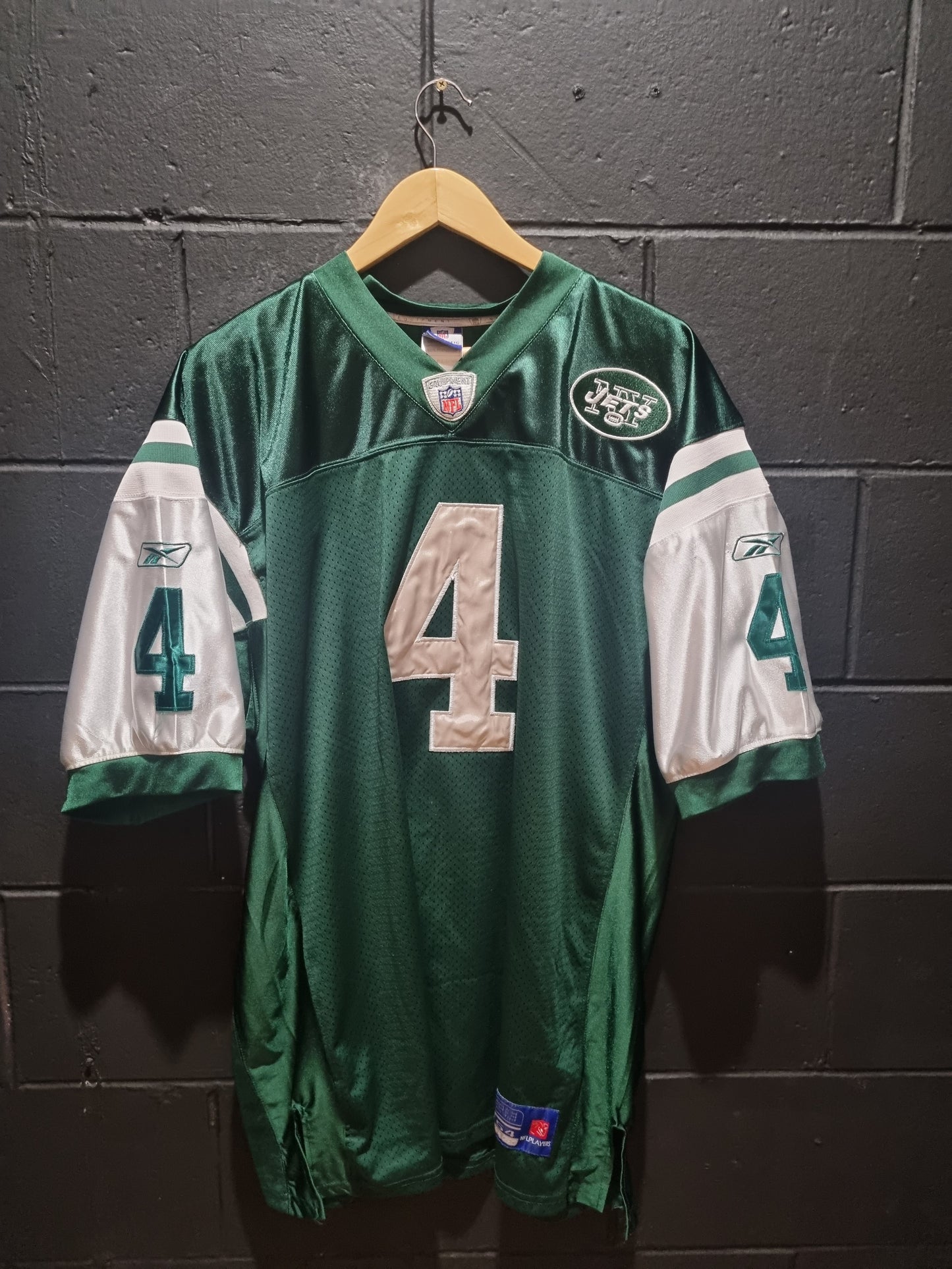 New York Jets Favre Reebok XL