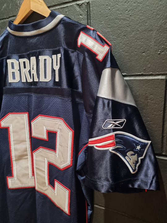 New England Patriots Tom Brady Super Bowl XLII Reebok XL