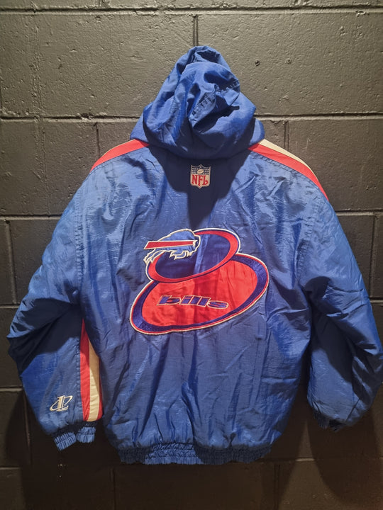 Buffalo Bills Authentic Logo Athletic ProLine Oversized Puffer Jacket Youth Large 14/16