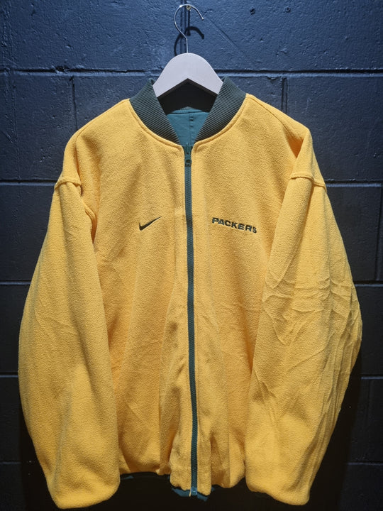 Green Bay Packers Nike Reversible Satin Oversized Jacket XL