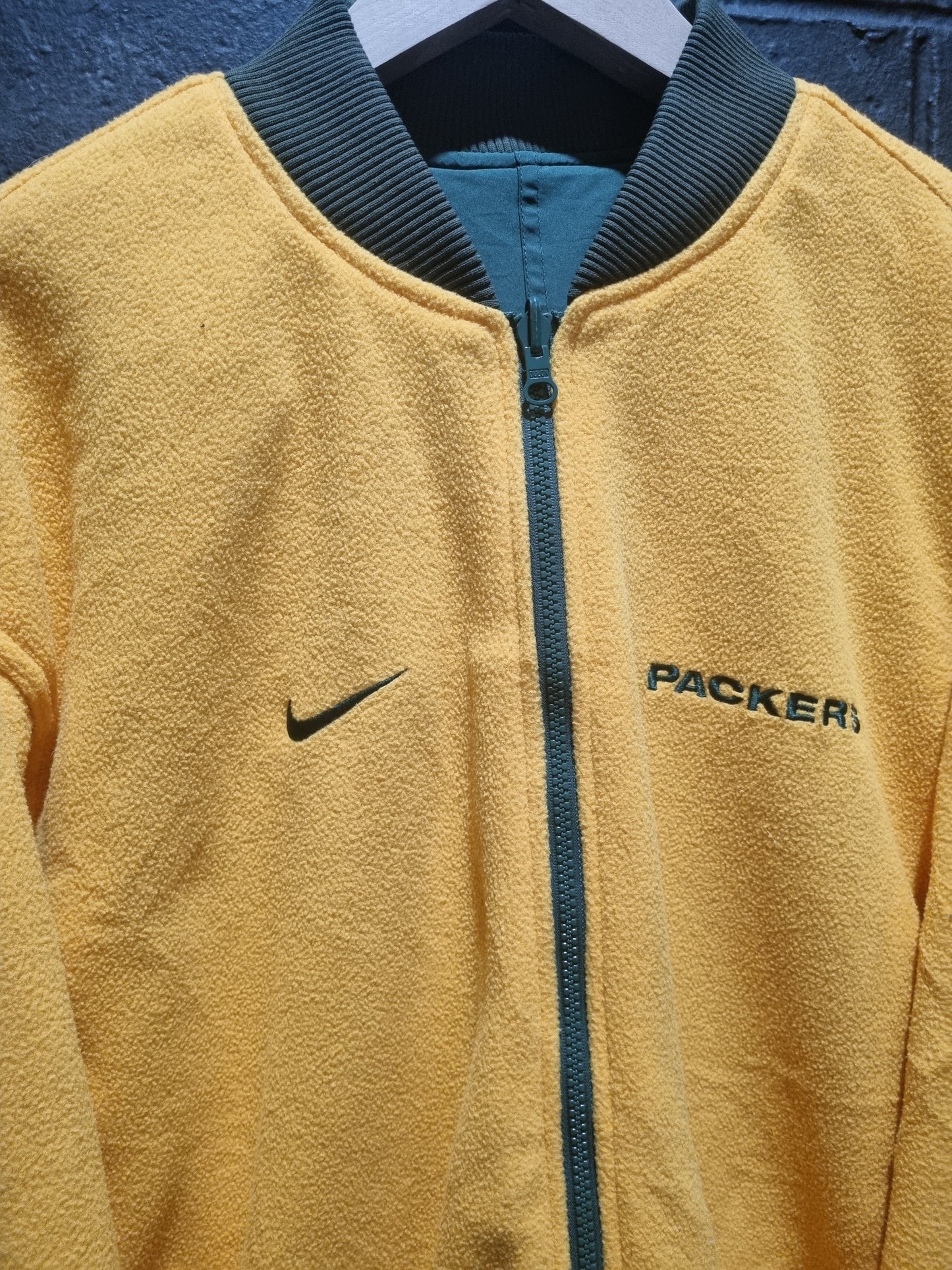 Green Bay Packers Nike Reversible Satin Oversized Jacket XL