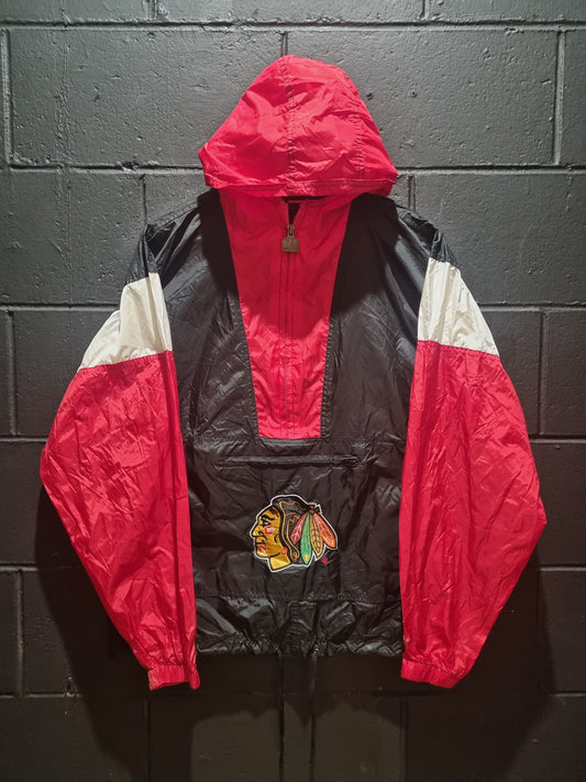 Chicago Blackhawks Logo Athletic Track Jacket Youth XL 18/20