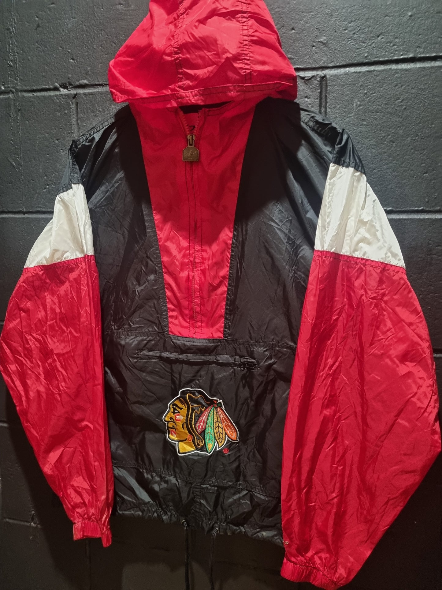 Chicago Blackhawks Logo Athletic Track Jacket Youth XL 18/20